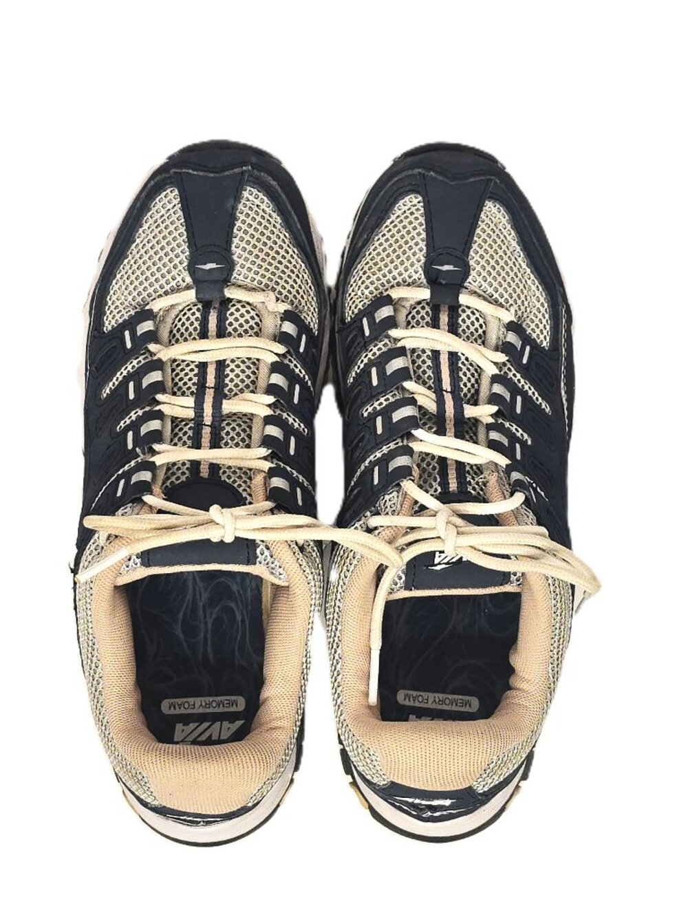 Avia Womens Sneakers Size 8 Memory Foam Navy Blue Lace-up Running Walking